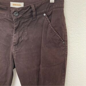 Diesel Brown Chino Pants Joggers, Size 28